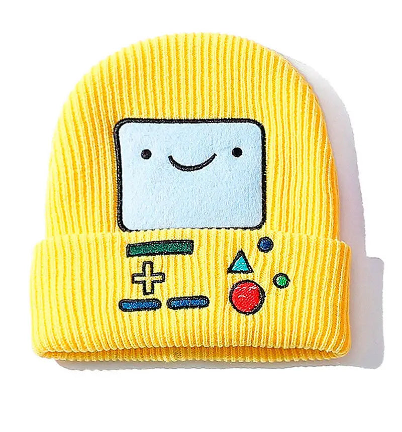 Smiley Knit Beanie – Gamer Style Winter Hat for Tech Lovers & Trendsetters