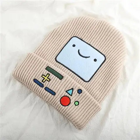 Smiley Knit Beanie – Gamer Style Winter Hat for Tech Lovers & Trendsetters