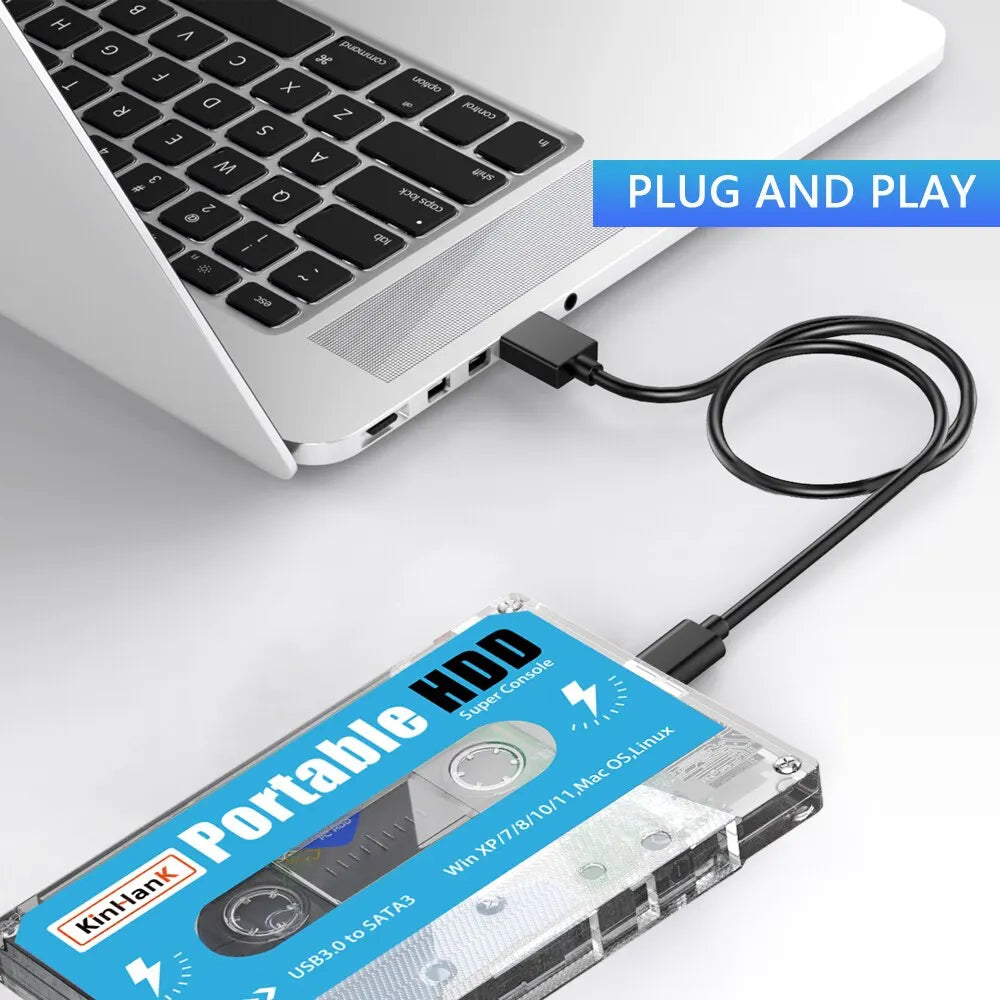 KINHANK Super Console 500G Gaming HDD 100000 Video Games 70 Emulators for DC/MAME/SS/NAOMI/PS2/PS1 Plug and Play Batocera OS