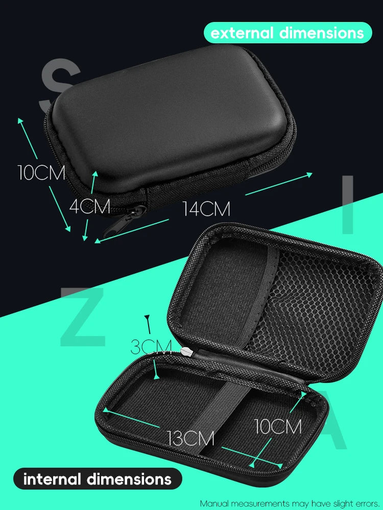 R36S & Retro Console Carrying Case β Shockproof EVA Protective Bag for R35S, RG35XX, Miyoo Mini+, and More | Waterproof Travel Cover with Hand Strap
