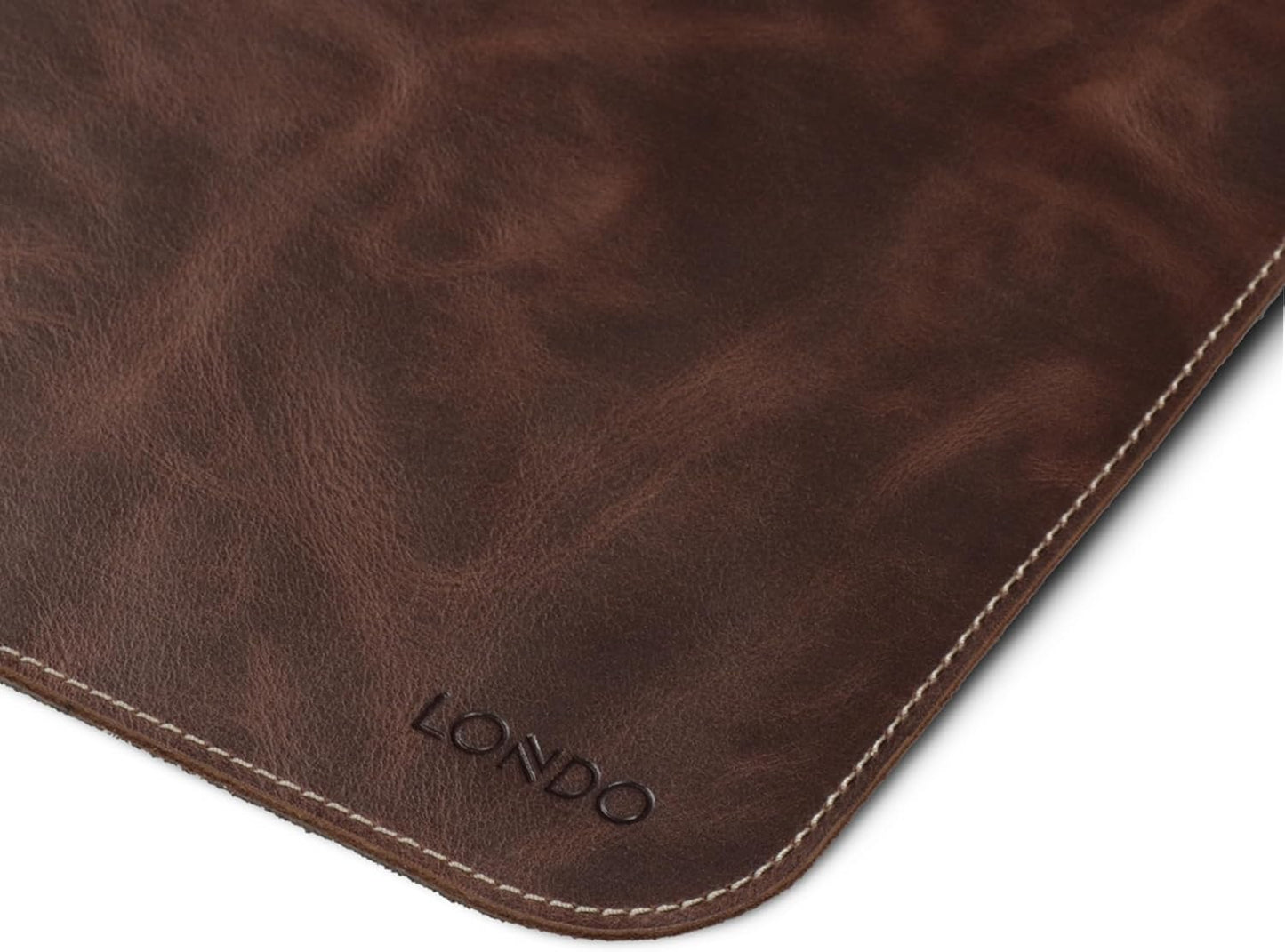 Premium Top Grain Leather Desk Mat – XL Extended Mouse Pad for Gaming & Office | Smooth Writing Surface, Non-Slip Base, Durable & Stylish Workspace Accessory (28.7" x 13.1")