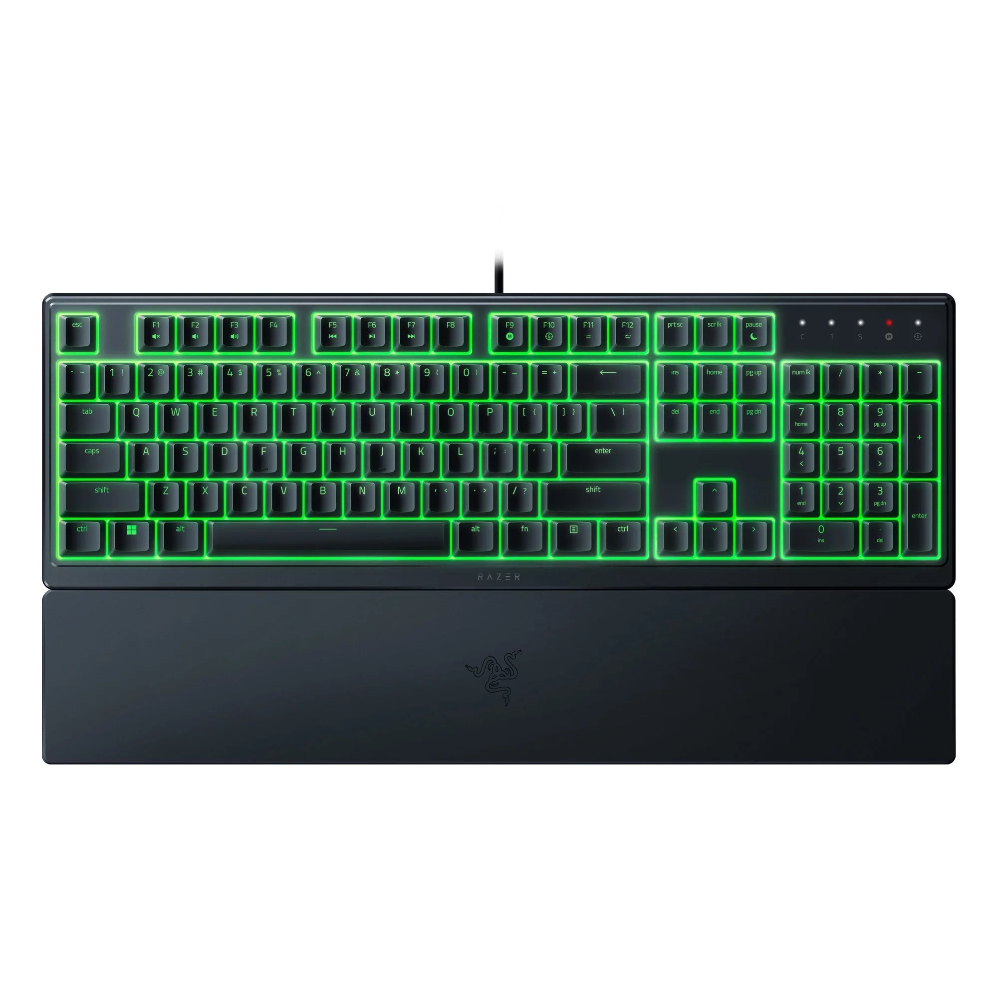 Razer Ornata V3 X Wired Gaming Keyboard – Slim, Silent, RGB-Backlit with Wrist Rest & Spill-Resistant Design