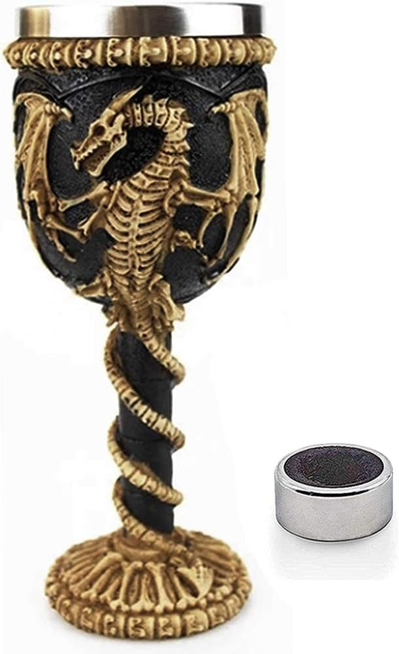 Iron Throne Chalice Goblet – Medieval Swords Cup with Wine Drip Ring | Game of Thrones, D&D, Fantasy Decor & Gift for Geeks
