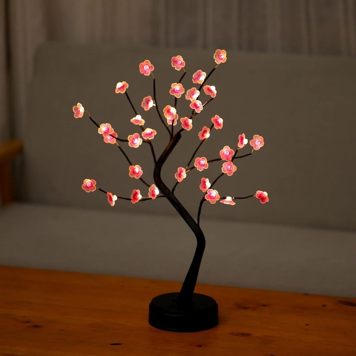 🌸Cherry Blossom Tree Lamp – Aesthetic Japanese Decor for Game Stations & Offices | USB/Battery Powered | Perfect Mood Lighting for Bedrooms & Living Rooms | Geek Findings Exclusive