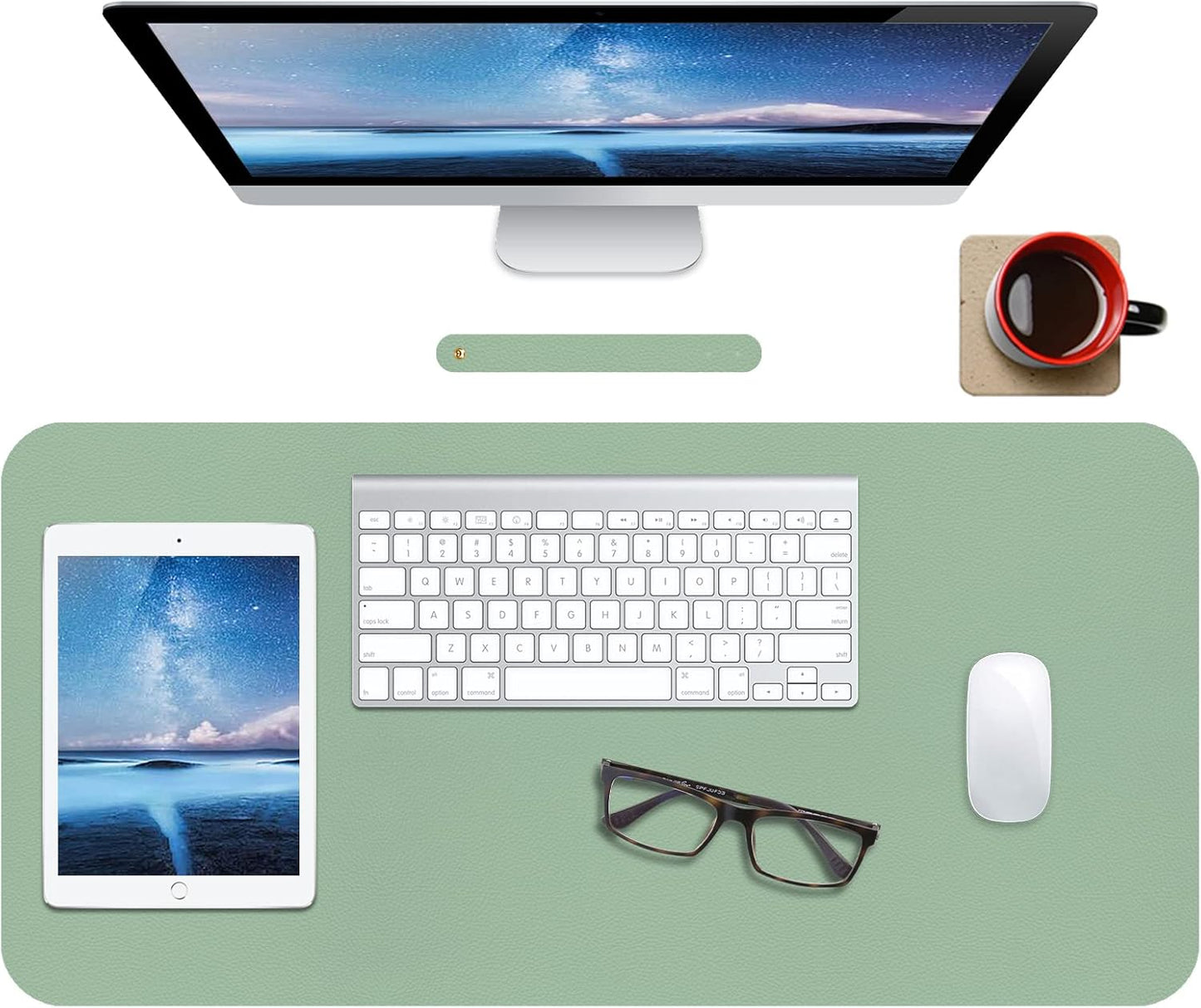 ๐๏ธ Premium Leather Desk Pad (30" x 14") โ Non-Slip, Waterproof, Multi-Use Desk Mat for Work, Study & Style