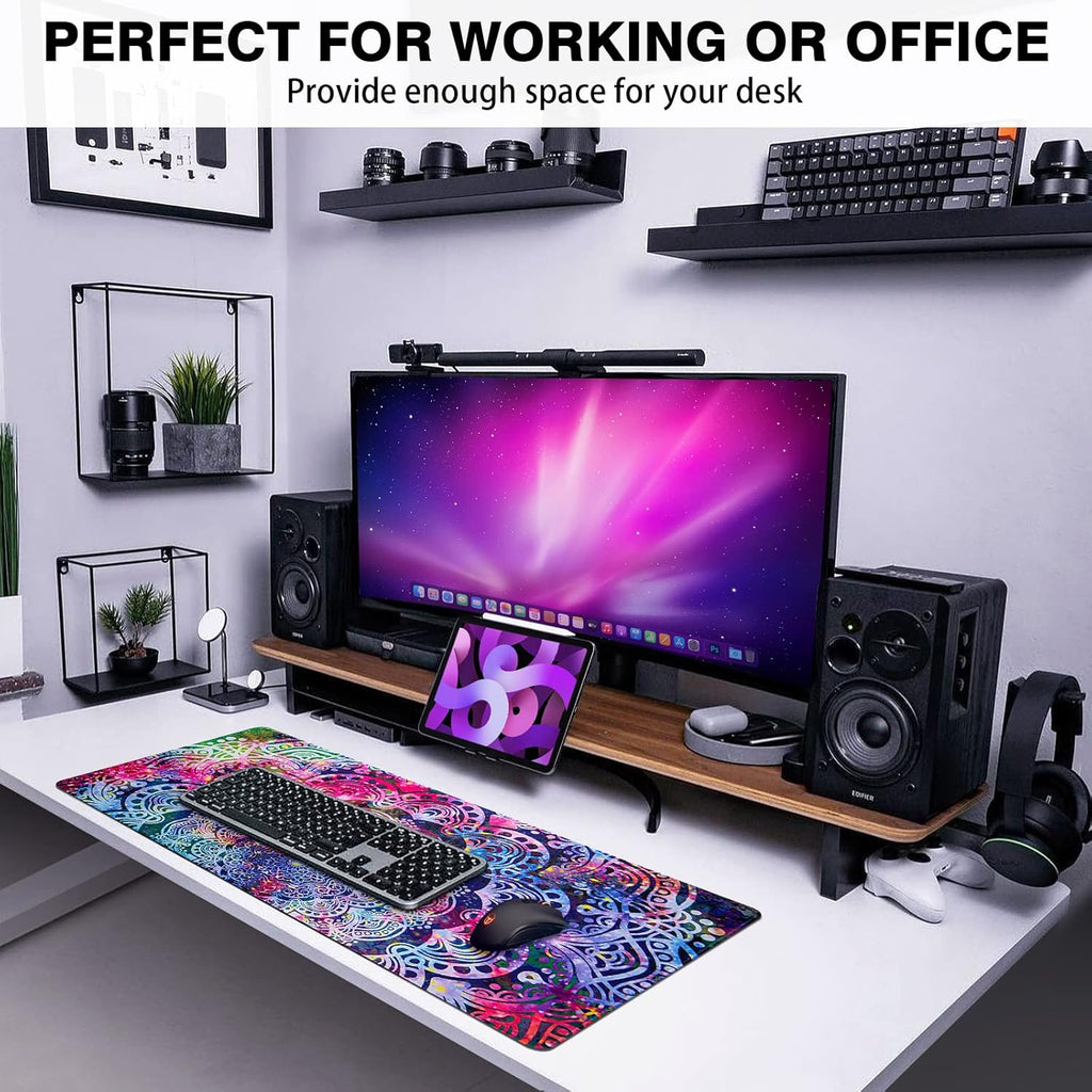 🎮 XXL Gaming Mouse Pad – 31.5" x 15.7" Extended Desk Mat for Work & Play | Smooth Surface, Non-Slip Base, Washable Design