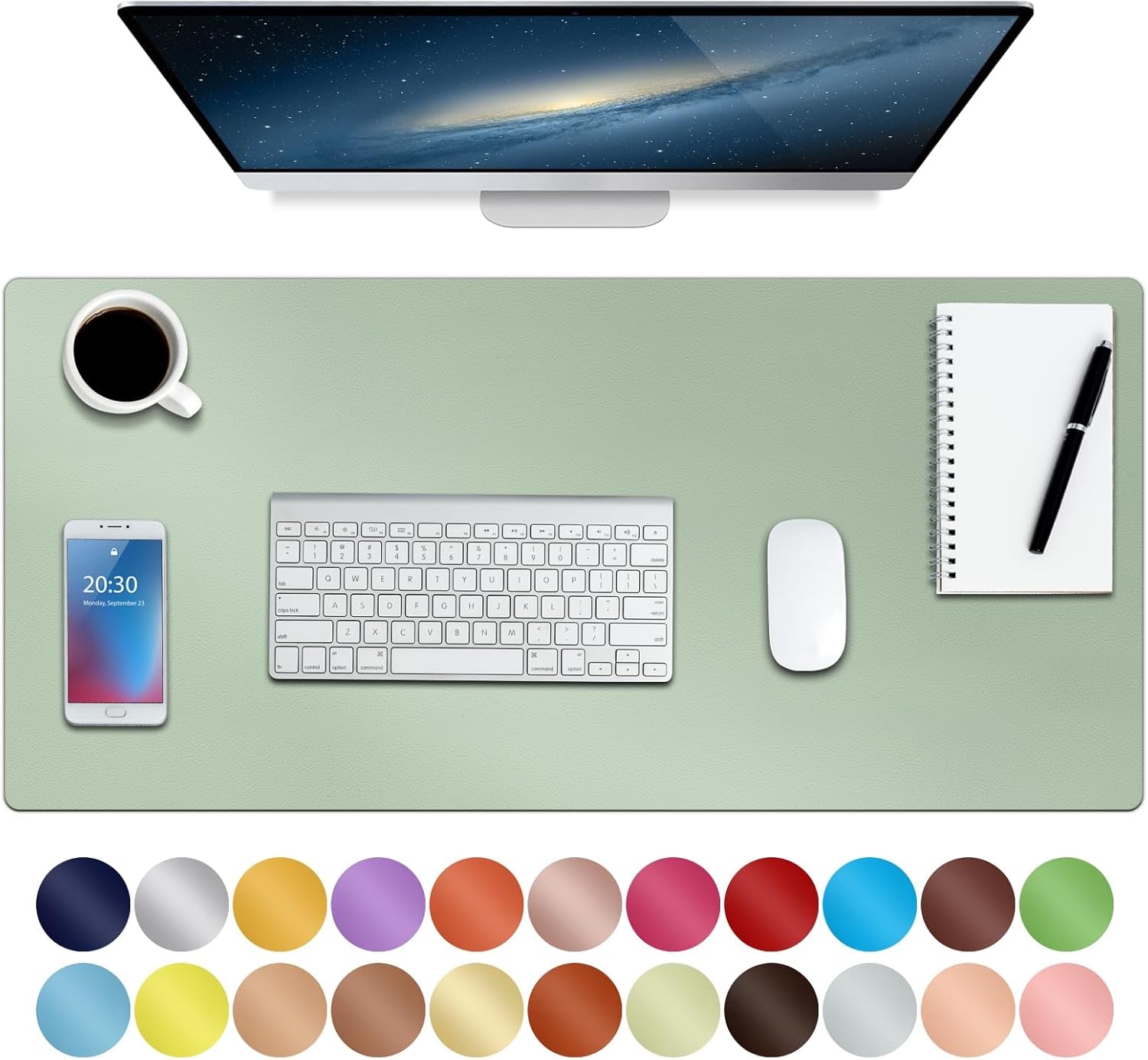 🖋️ Premium Leather Desk Pad (30" x 14") – Non-Slip, Waterproof, Multi-Use Desk Mat for Work, Study & Style