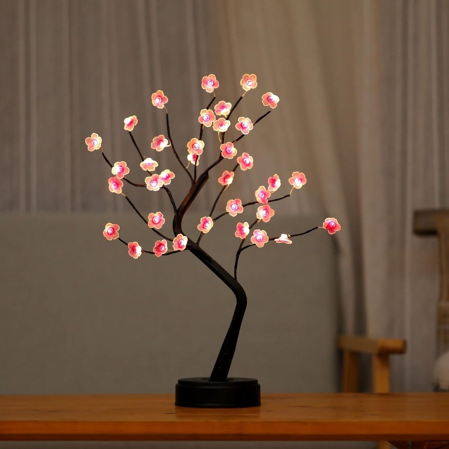 🌸Cherry Blossom Tree Lamp – Aesthetic Japanese Decor for Game Stations & Offices | USB/Battery Powered | Perfect Mood Lighting for Bedrooms & Living Rooms | Geek Findings Exclusive