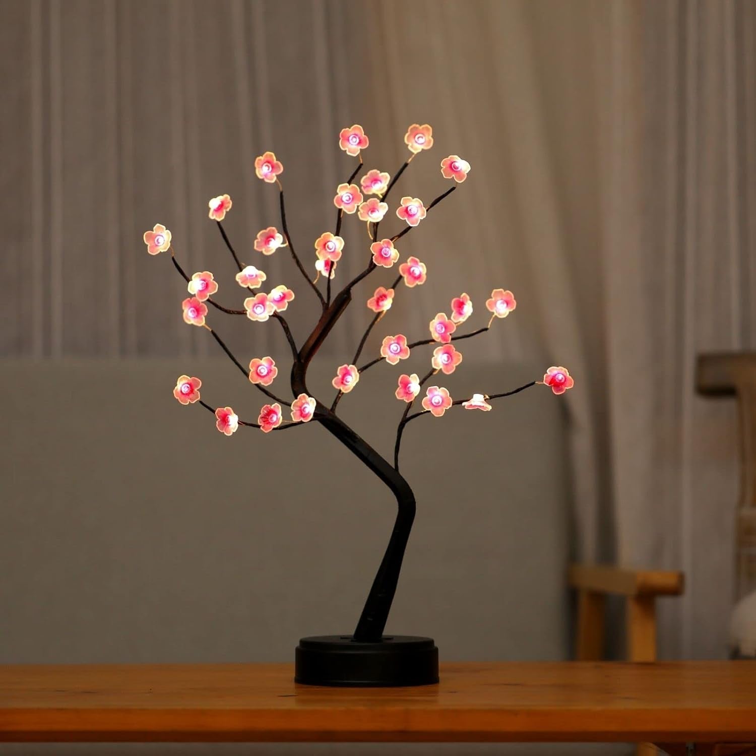 🌸Cherry Blossom Tree Lamp – Aesthetic Japanese Decor for Game Stations & Offices | USB/Battery Powered | Perfect Mood Lighting for Bedrooms & Living Rooms | Geek Findings Exclusive