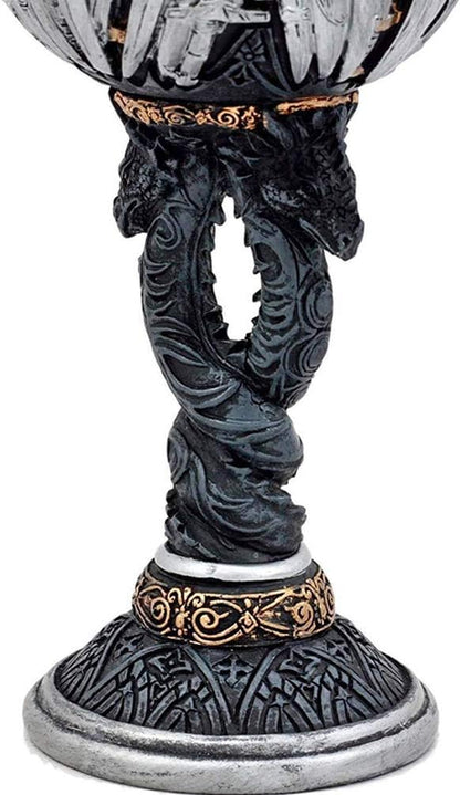 Iron Throne Chalice Goblet – Medieval Swords Cup with Wine Drip Ring | Game of Thrones, D&D, Fantasy Decor & Gift for Geeks