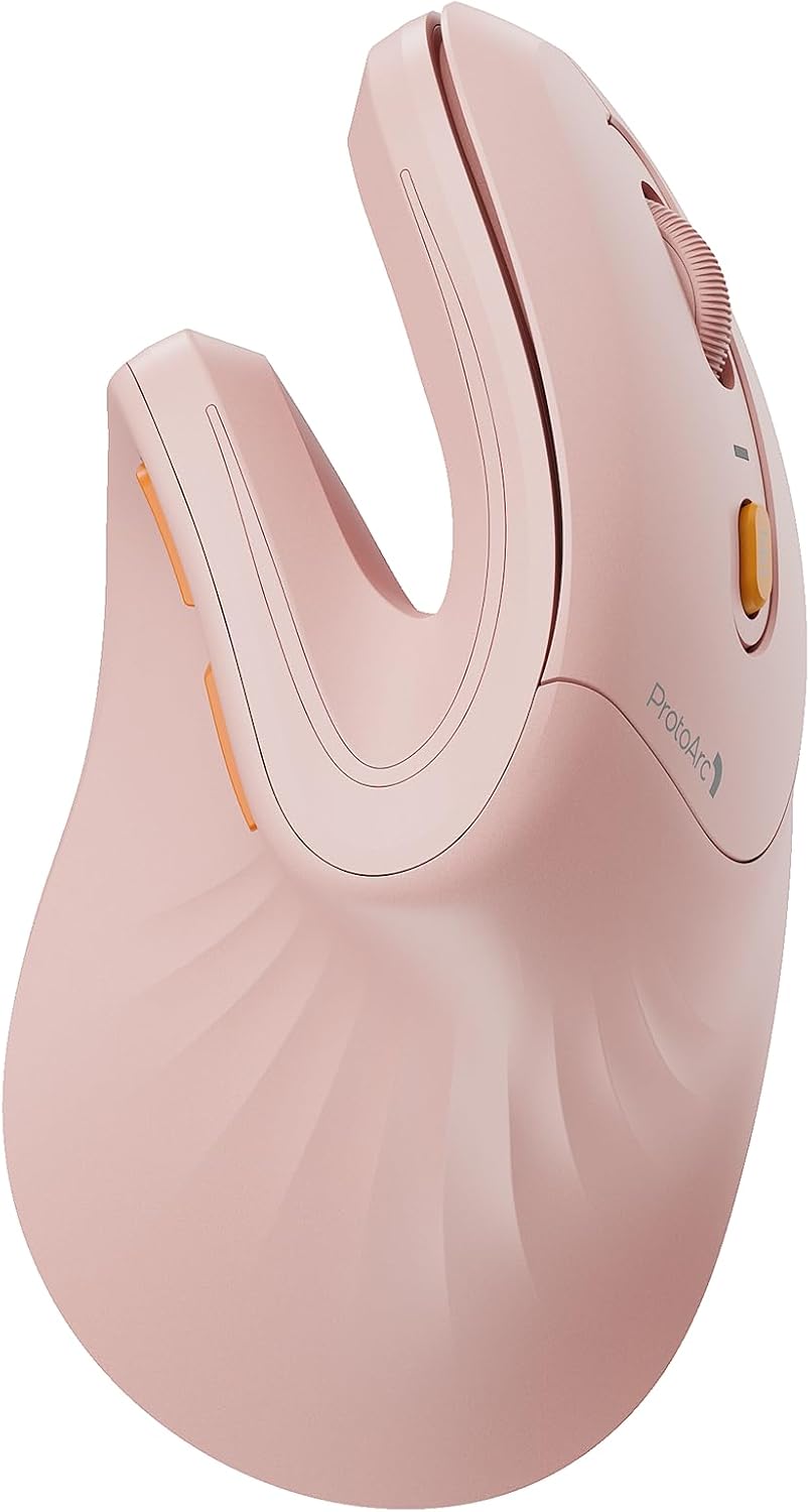 EM11 NL Ergonomic Vertical Mouse – Bluetooth & 2.4G, Rechargeable, 3-Device Multi-Connection, Adjustable DPI, Quiet Click – For Windows, Mac, and Android