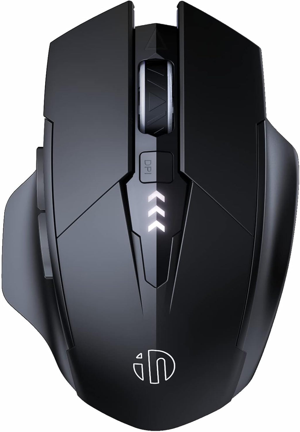 ⚡ Ergonomic Wireless Mouse with Visible Battery Level – 2.4GHz, Rechargeable, 4 DPI Settings 