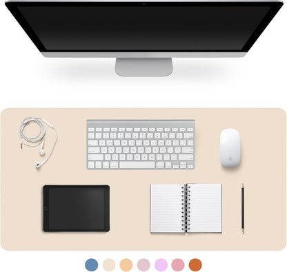 Premium Leather Desk Pad – Non-Slip & Waterproof Mat | Easy-Clean Writing Pad in Multiple Sizes