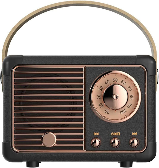 Retro Bluetooth Mini Speaker – Vintage Wireless Sound with Rich Bass | Portable 5.0 Speaker for Desk, Office, Gaming Room & Gifts | Geek Findings