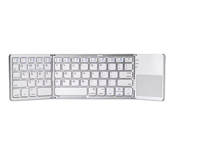 Foldable Wireless Bluetooth Keyboard with Touchpad – Ultra-Slim, Rechargeable & Travel-Ready