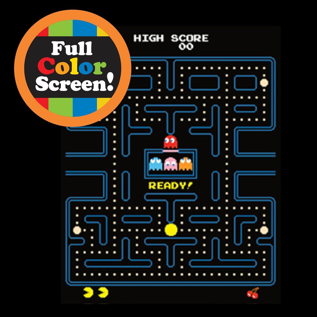 🎮 Ms. Pac-Man Retro Mini Arcade Game – Classic Handheld Electronic Console with Full Color Screen, Authentic 90s Gameplay | Perfect Gift for Kids & Collectors 