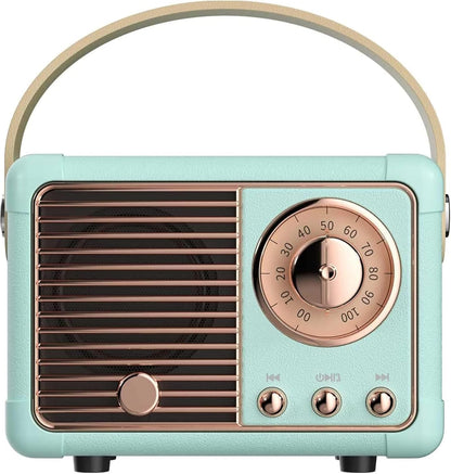 Retro Bluetooth Mini Speaker – Vintage Wireless Sound with Rich Bass | Portable 5.0 Speaker for Desk, Office, Gaming Room & Gifts | Geek Findings