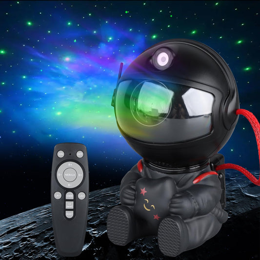 🌌 Astronaut Galaxy Projector – 8-Mode Star Light with Remote | 270° Adjustable Cosmic Nebula Lamp for Gaming Desks, Offices & Home Theaters