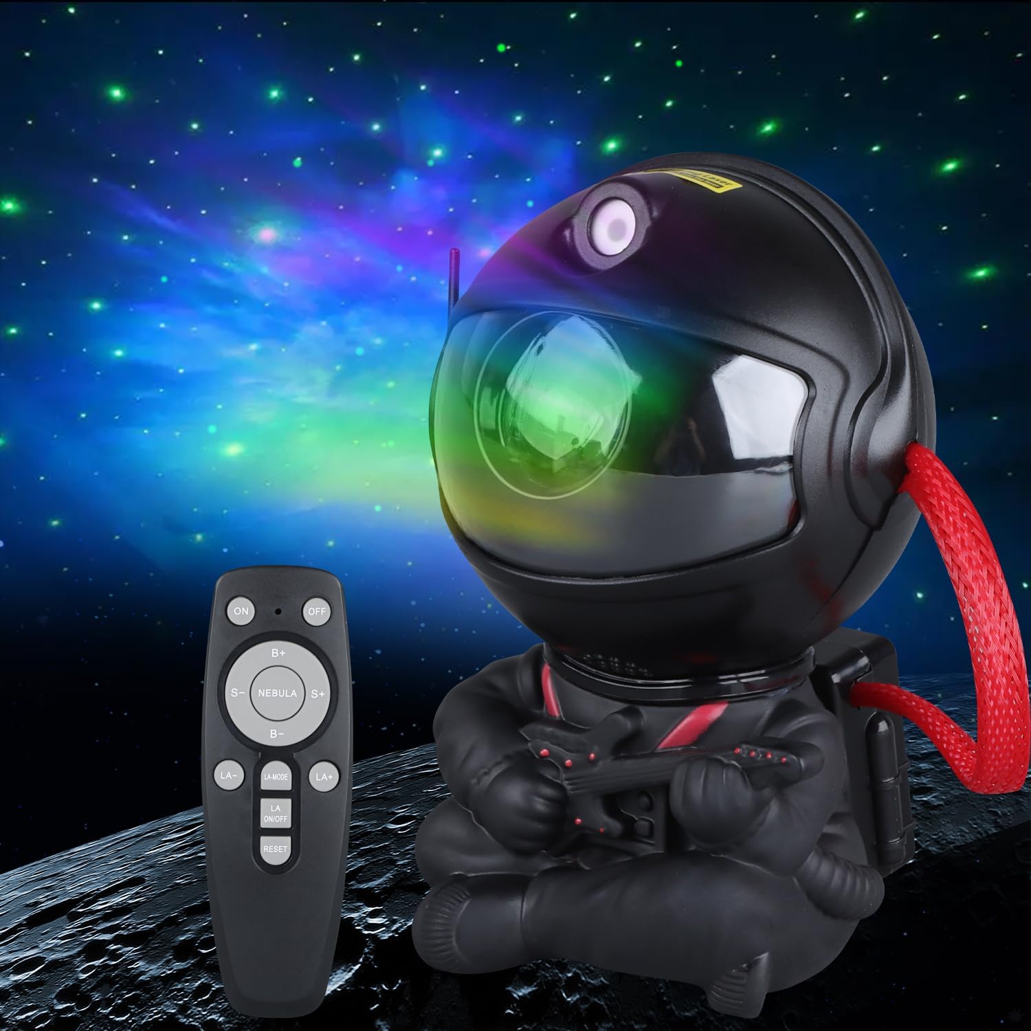 🌌 Astronaut Galaxy Projector – 8-Mode Star Light with Remote | 270° Adjustable Cosmic Nebula Lamp for Gaming Desks, Offices & Home Theaters