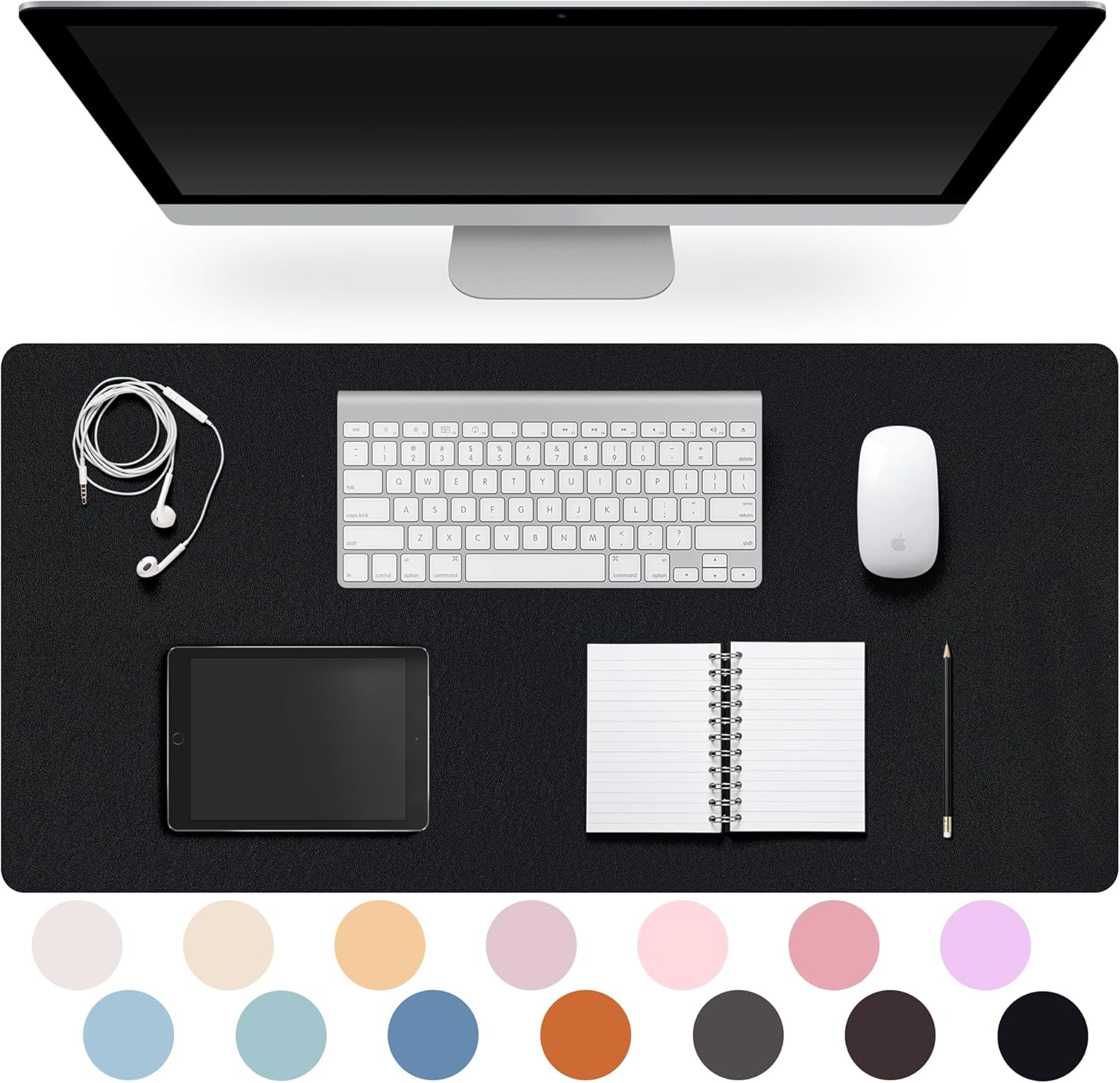 Premium Leather Desk Pad – Non-Slip & Waterproof Mat | Easy-Clean Writing Pad in Multiple Sizes