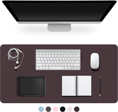 Premium Leather Desk Pad – Non-Slip & Waterproof Mat | Easy-Clean Writing Pad in Multiple Sizes