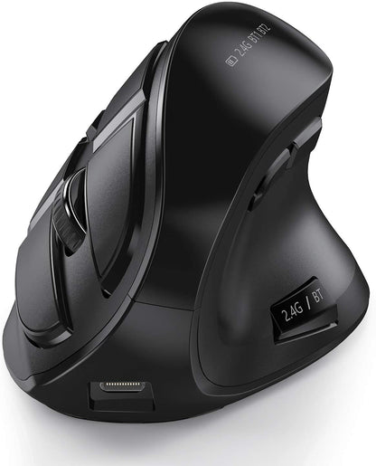 🖱️ The Ultimate 3-in-1 Ergonomic Wireless Mouse – For Work, Play & Everything in Between
