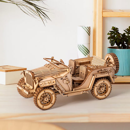🏎️ ROKR 3D Wooden Grand Prix Car Puzzle | DIY Model Building Kit for Adults & Teens | Educational Brain Teaser, Desk Decor & Gift Idea | Mechanical Model Car Assembly
