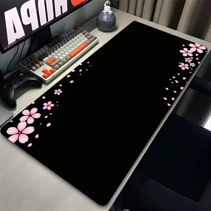 🌸🖱️ Japan Sakura Cherry Blossom Gaming Mouse Pad – Waterproof HD Anime Desk Mat | Ultra-Smooth Surface for Office & Game Stations | Geek Findings Collection