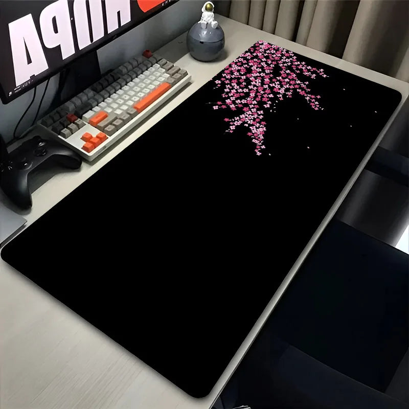 🌸🖱️ Japan Sakura Cherry Blossom Gaming Mouse Pad – Waterproof HD Anime Desk Mat | Ultra-Smooth Surface for Office & Game Stations | Geek Findings Collection