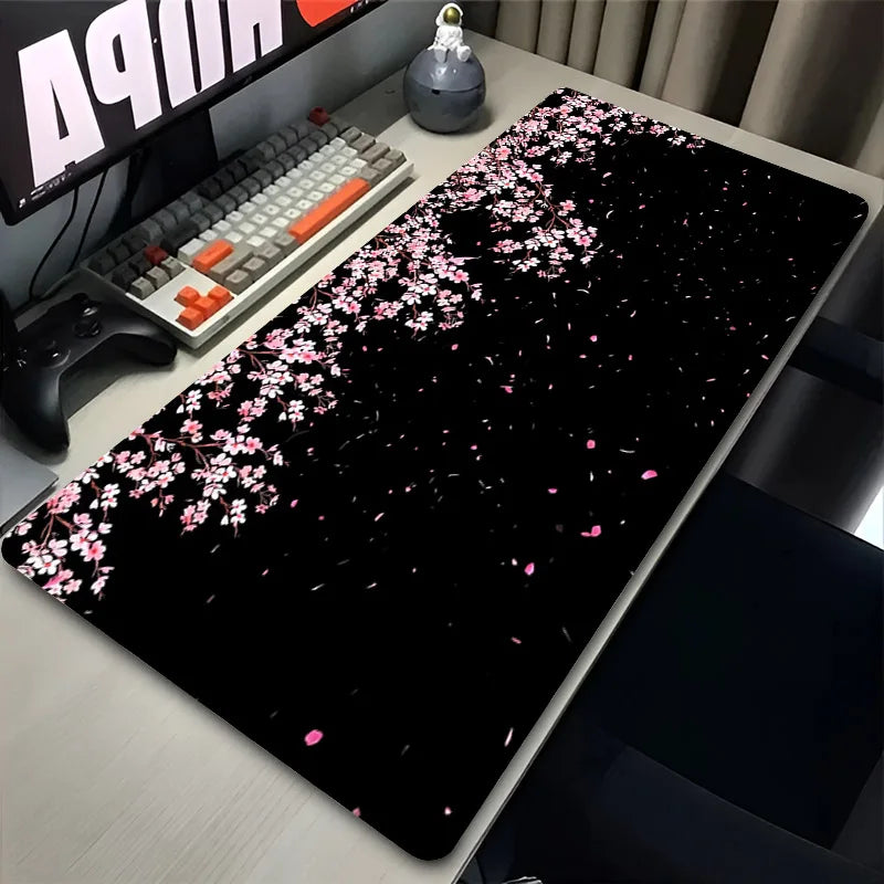 🌸🖱️ Japan Sakura Cherry Blossom Gaming Mouse Pad – Waterproof HD Anime Desk Mat | Ultra-Smooth Surface for Office & Game Stations | Geek Findings Collection