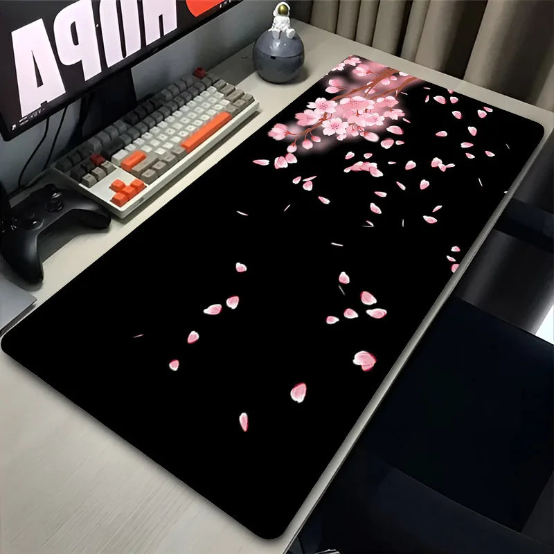 🌸🖱️ Japan Sakura Cherry Blossom Gaming Mouse Pad – Waterproof HD Anime Desk Mat | Ultra-Smooth Surface for Office & Game Stations | Geek Findings Collection