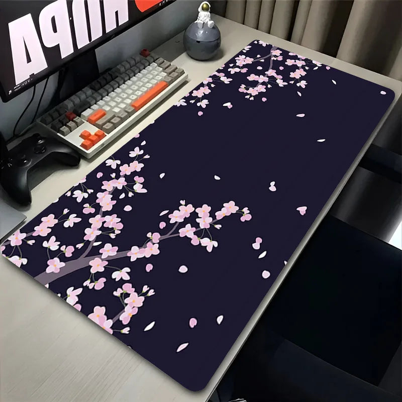 🌸🖱️ Japan Sakura Cherry Blossom Gaming Mouse Pad – Waterproof HD Anime Desk Mat | Ultra-Smooth Surface for Office & Game Stations | Geek Findings Collection