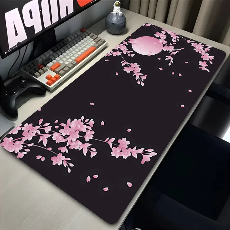 🌸🖱️ Japan Sakura Cherry Blossom Gaming Mouse Pad – Waterproof HD Anime Desk Mat | Ultra-Smooth Surface for Office & Game Stations | Geek Findings Collection