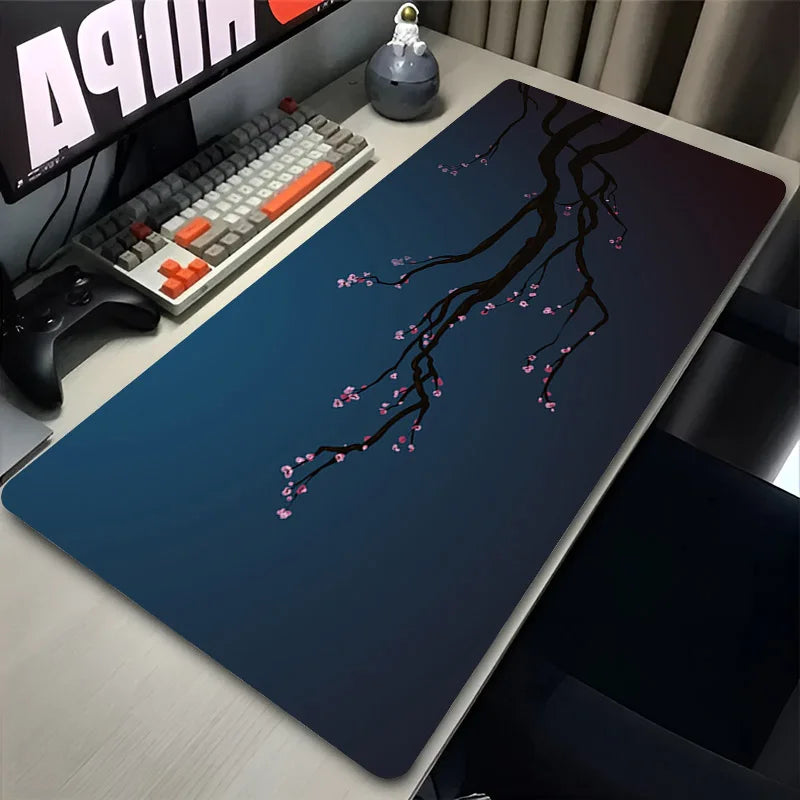 🌸🖱️ Japan Sakura Cherry Blossom Gaming Mouse Pad – Waterproof HD Anime Desk Mat | Ultra-Smooth Surface for Office & Game Stations | Geek Findings Collection