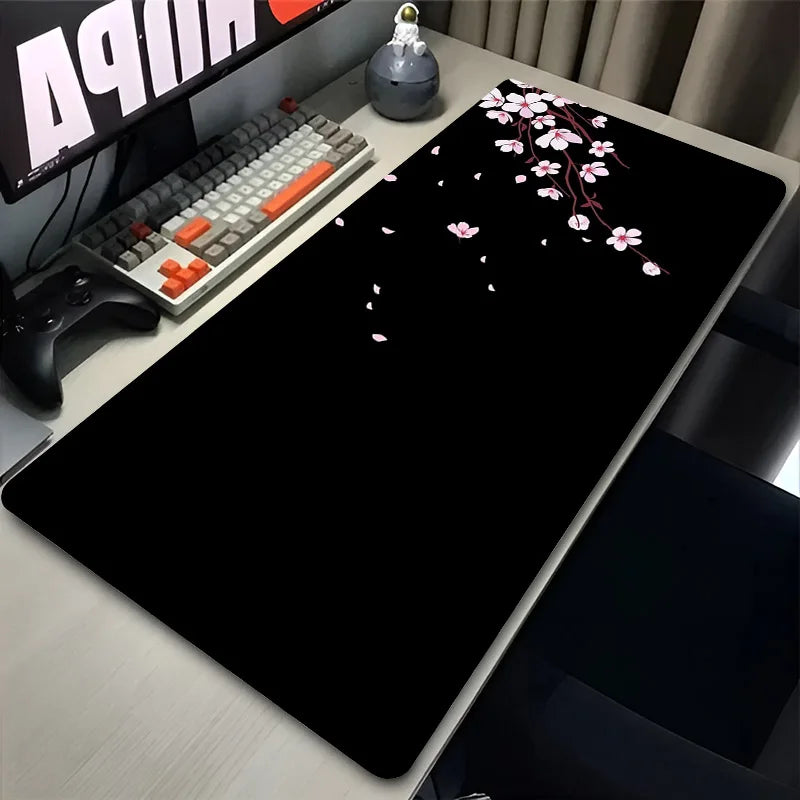 🌸🖱️ Japan Sakura Cherry Blossom Gaming Mouse Pad – Waterproof HD Anime Desk Mat | Ultra-Smooth Surface for Office & Game Stations | Geek Findings Collection