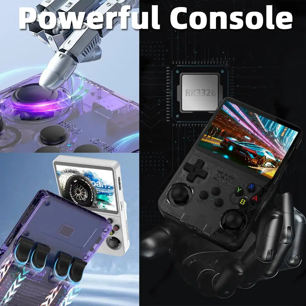 R36S Retro Handheld Game Console – 15,000+ Classic Games, 3.5” HD IPS Screen, Dual Joysticks, Linux System, Portable Retro Gaming Emulator