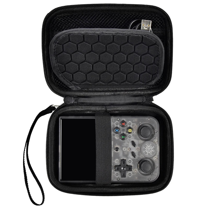 R36S Travel Case – Protective Carrying Bag for Retro Handheld Game Console | Shockproof, Waterproof Organizer for R36S, RG353V, RG35XX & More