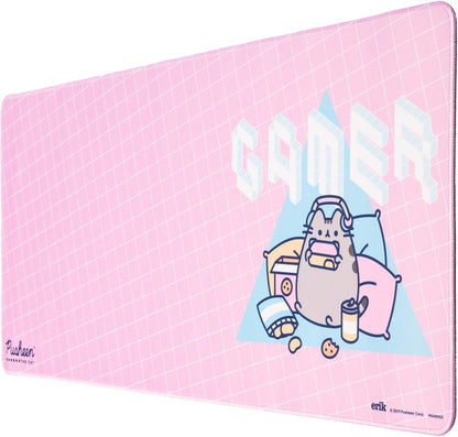 Pusheen Mouse Pad XXL - Desk Pad - 31.5" X 13.78" Non-Slip Rubber Base Mouse Pad, Gaming Mouse Pad, Keyboard Mouse Pad, Kawaii Mouse Pad