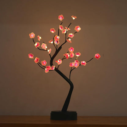 🌸Cherry Blossom Tree Lamp – Aesthetic Japanese Decor for Game Stations & Offices | USB/Battery Powered | Perfect Mood Lighting for Bedrooms & Living Rooms | Geek Findings Exclusive