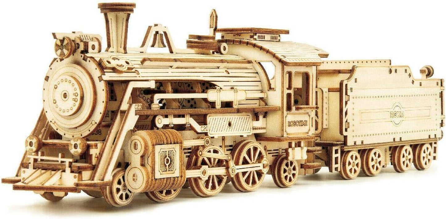 🏎️ ROKR 3D Wooden Grand Prix Car Puzzle | DIY Model Building Kit for Adults & Teens | Educational Brain Teaser, Desk Decor & Gift Idea | Mechanical Model Car Assembly